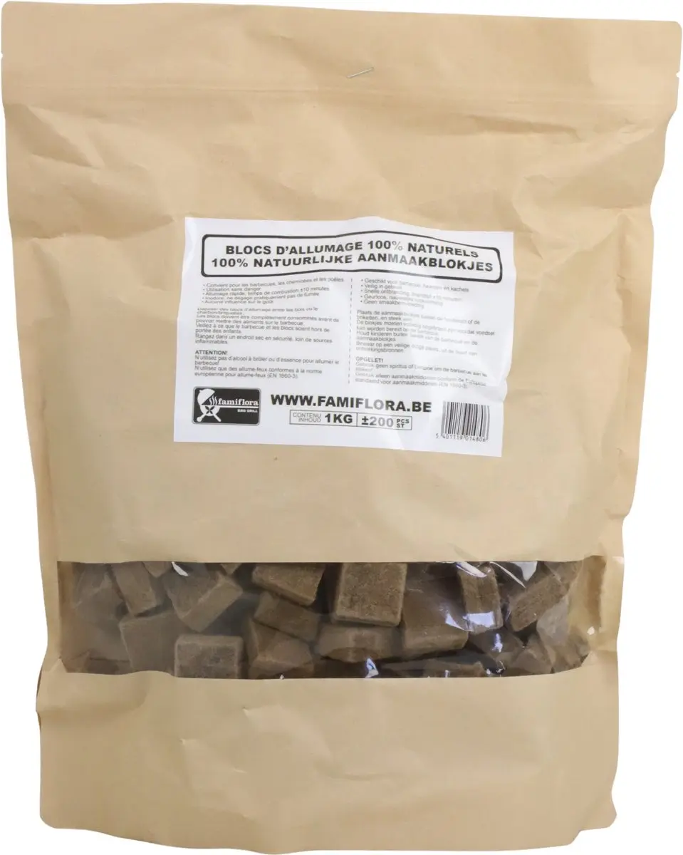 Famiflora Aanmaakblokjes Bruin 1kg