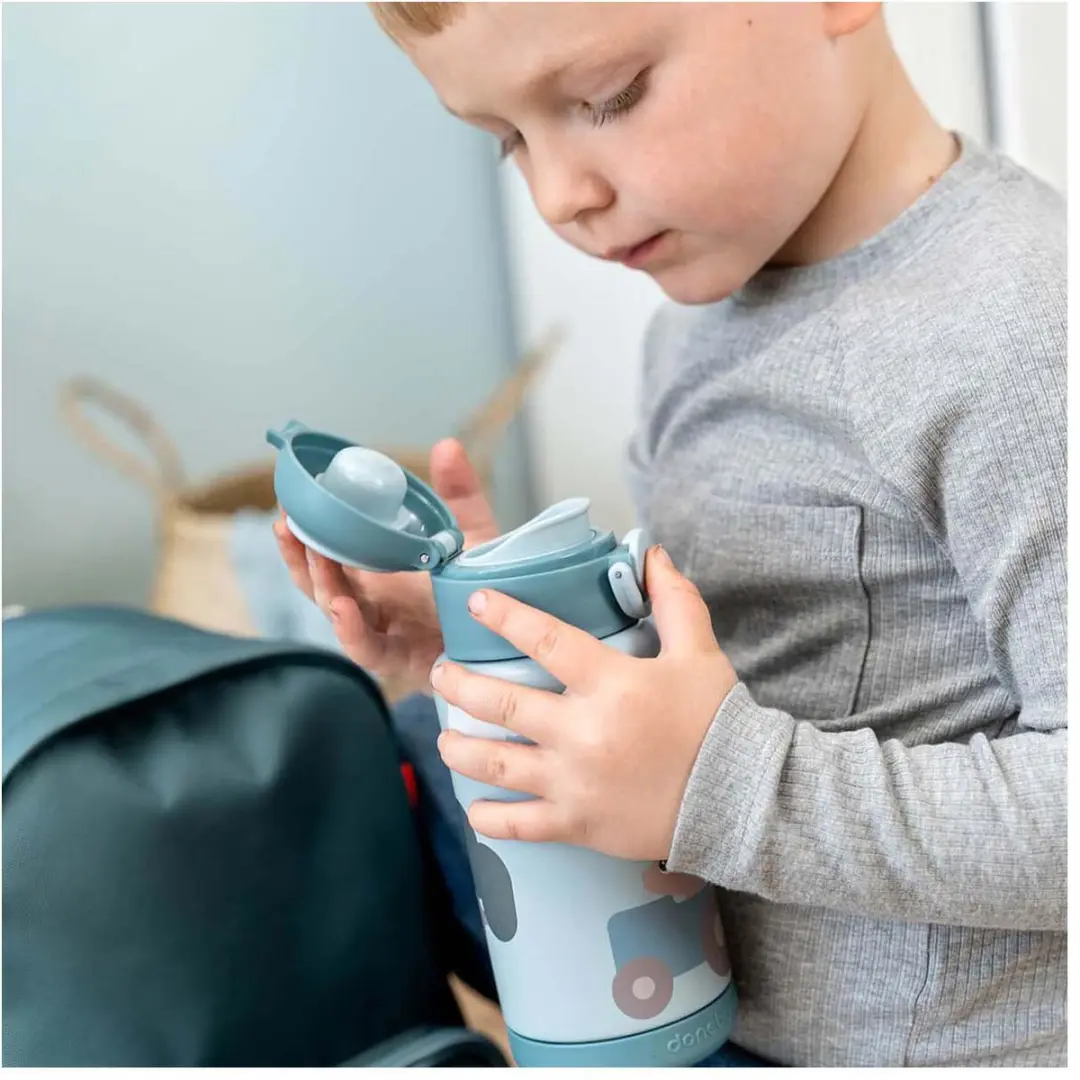 Done by Deer Tiny Farm Thermosfles 340ml - Blauw - afbeelding 6 van 6