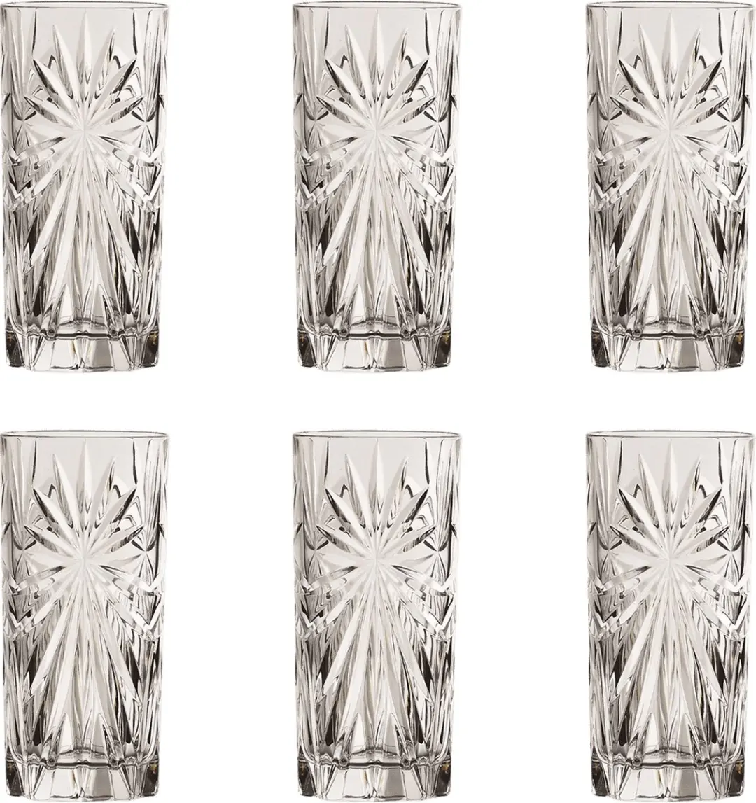 RCR Italia Oasis Longdrinkglazen 36cl - 6 Stuks - Transparant