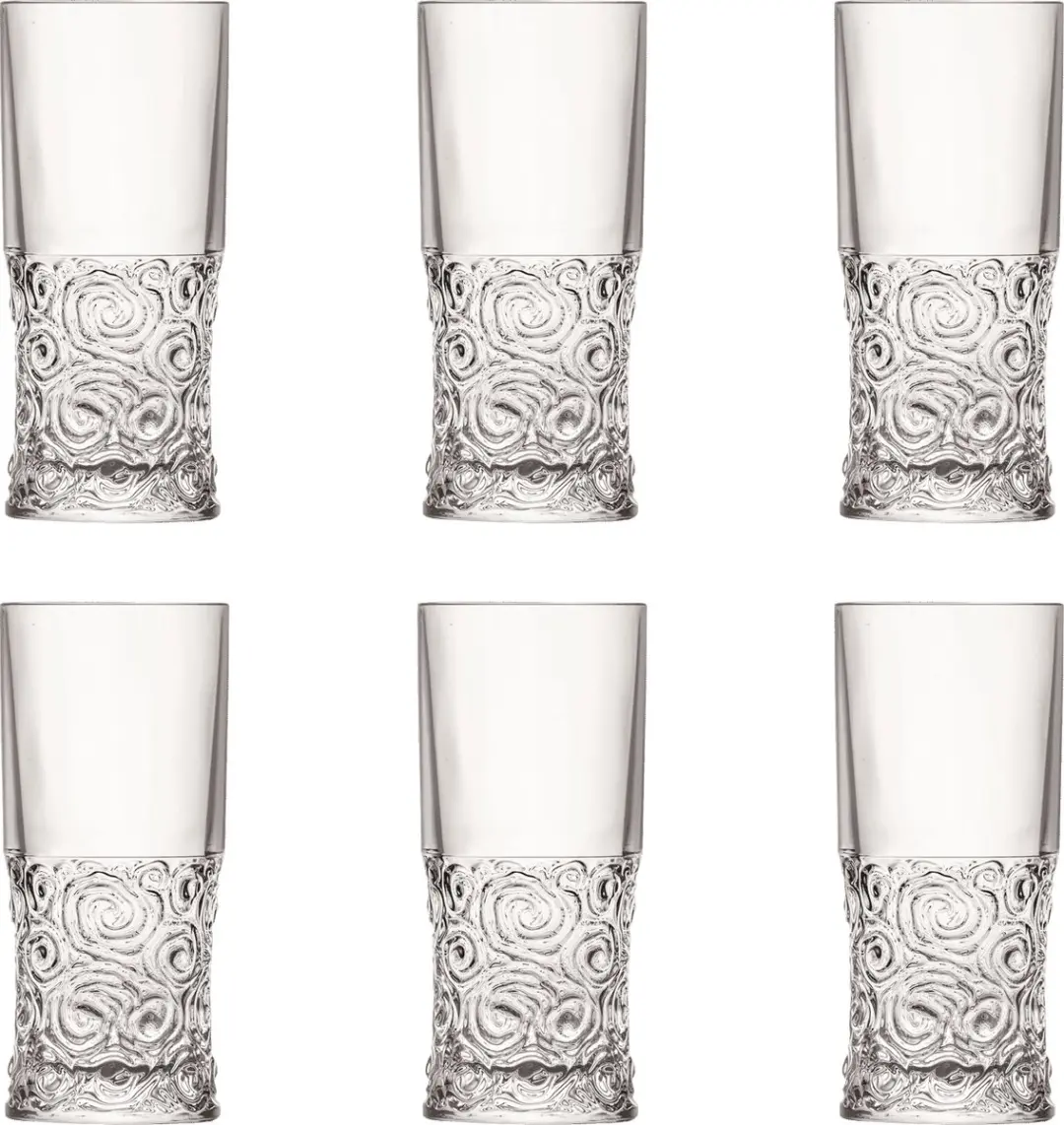RCR Italia Soul Sound Longdrinkglazen - 6 Stuks - 0.35L