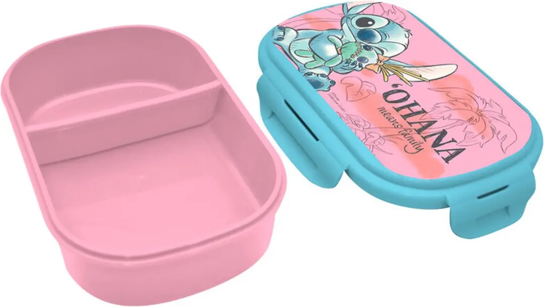 Lilo & Stitch Ohana Lunchbox - Roze - 0,5L - 2 Vakken