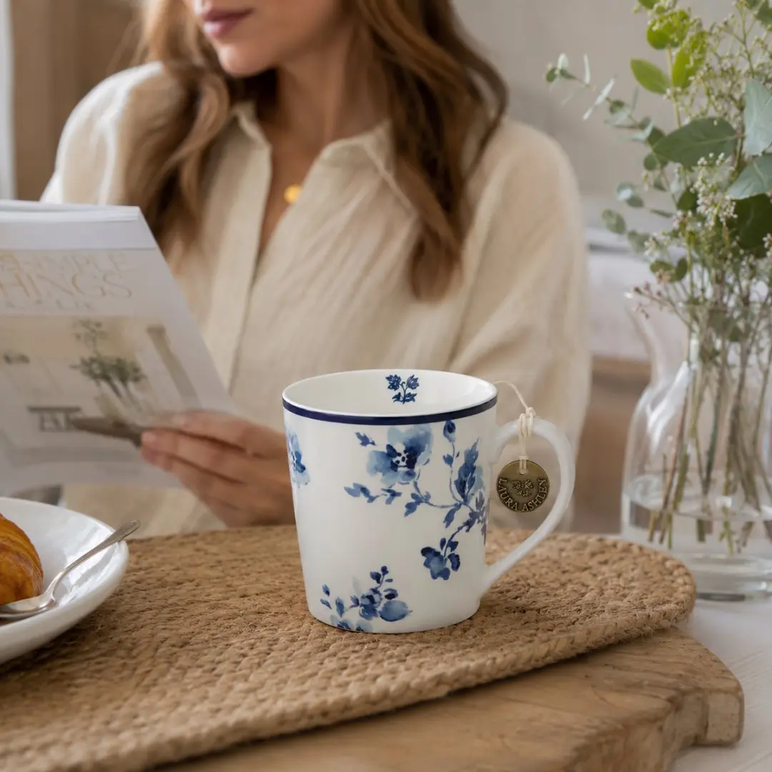 Laura Ashley Blueprint Beker 32cl - China Rose