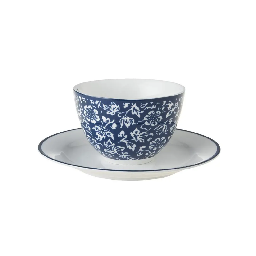 Laura Ashley Blueprint Kop & Schotel Koffieset - 260ml - Porselein