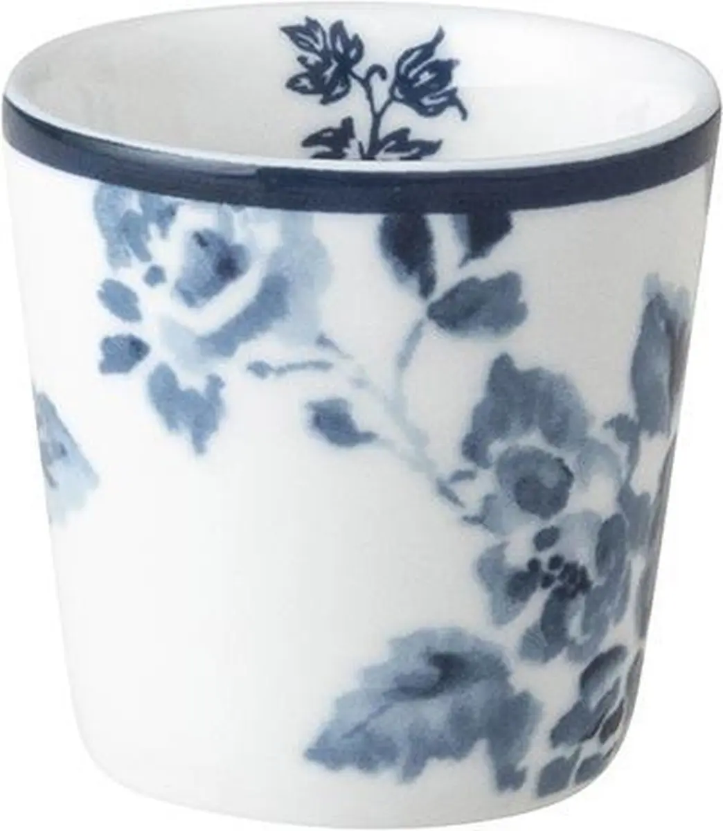 Laura Ashley Eierdop China Rose - Wit met opdruk