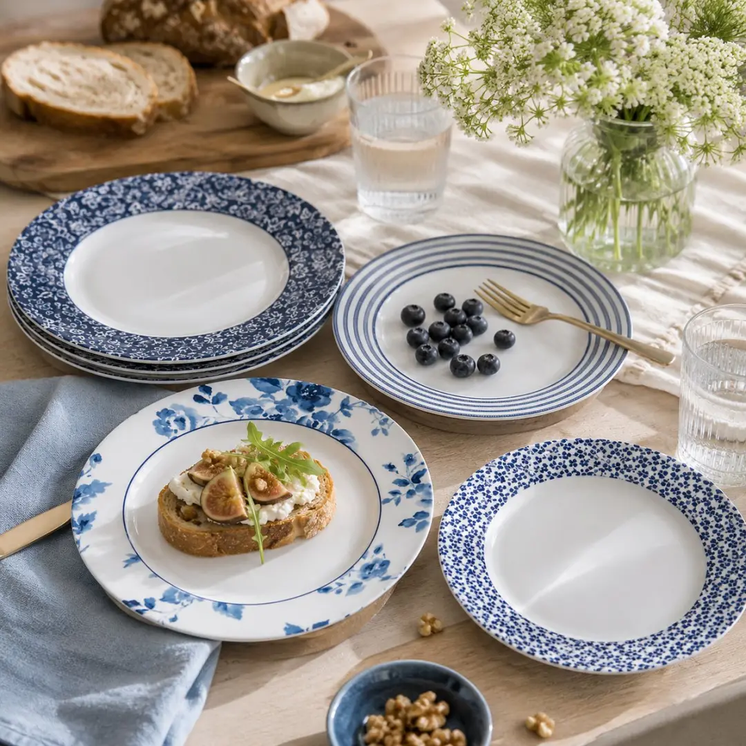 Laura Ashley Blueprint Collectables Borden Set 20cm - 4 Stuks - afbeelding 6 van 6