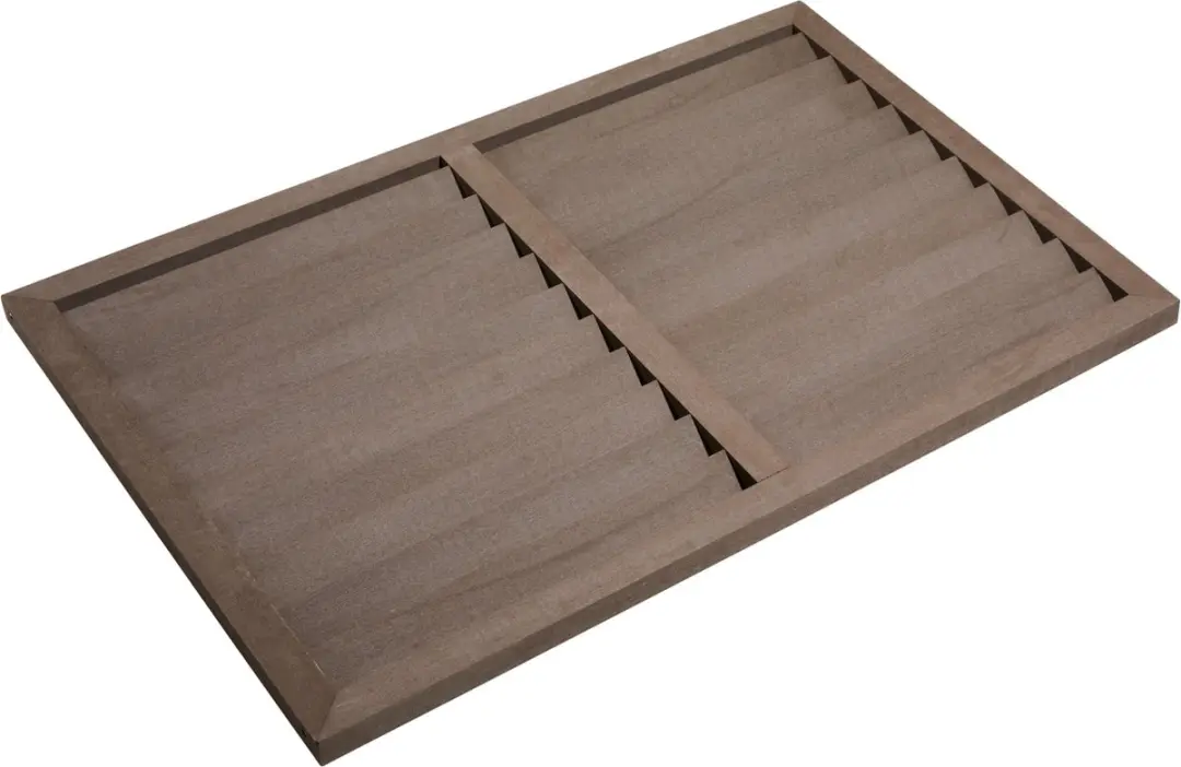 Evolar WPC Achterplaat voor Airco Omkasting Walnut Grey Large