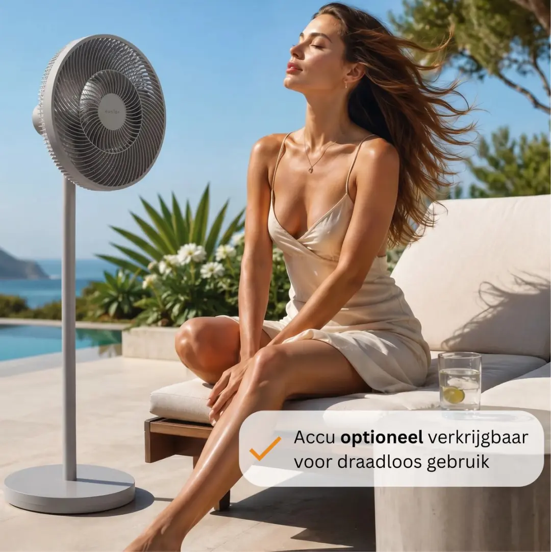 Evolar Smart Ventilator EVO-SF30GW - 30W - Staand - Grijs - afbeelding 5 van 6