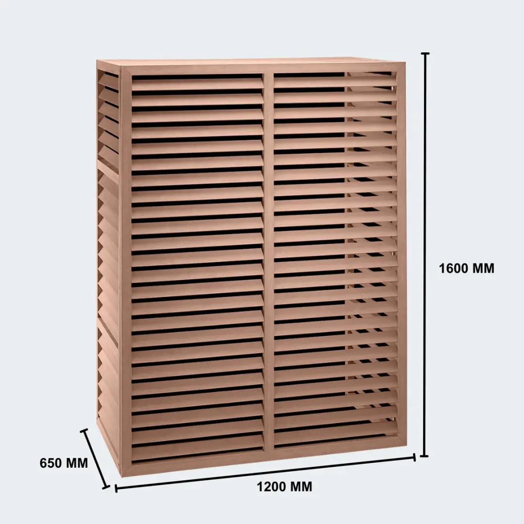 Evolar Evo-Cover WPC Omkasting Buitenunit 120x160x65cm - Tropical Teak - afbeelding 5 van 6