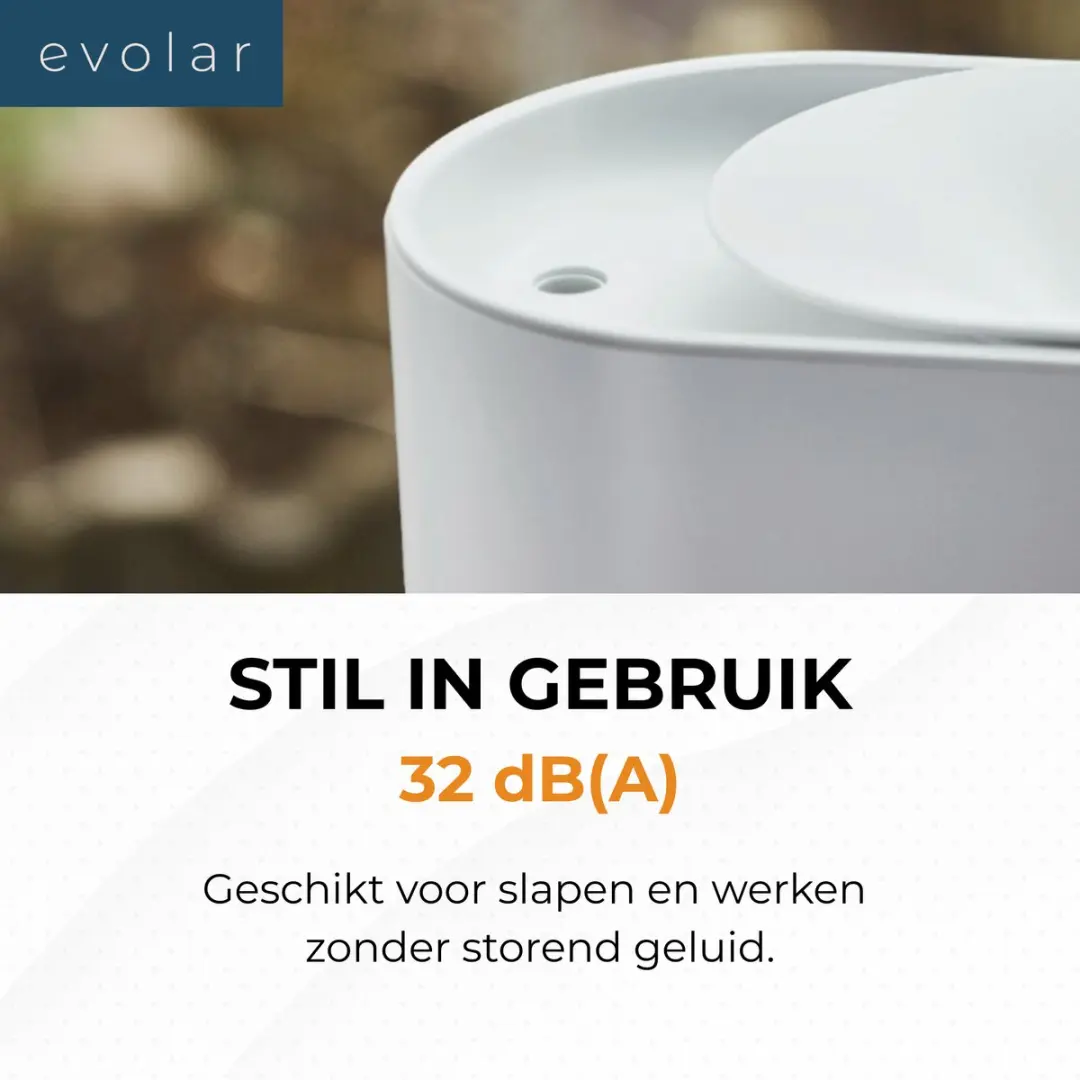 Evolar EVO-HF450 Luchtbevochtiger 5L - Wit - afbeelding 5 van 6