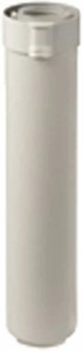 Ubbink Rolux rookgasafvoerbuis 80/125mm l=250mm PP, concentrisch wit 229530