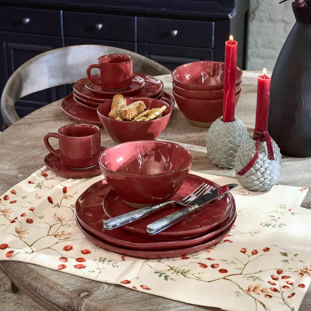 Loberon Biarré Rood Servies Set 30-delig - afbeelding 6 van 6