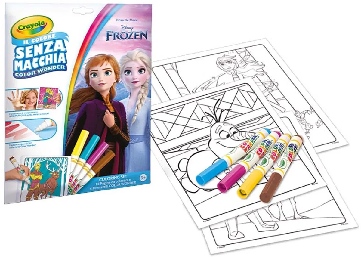 Crayola Color Wonder Frozen Stiften - 18 Kleurplaten