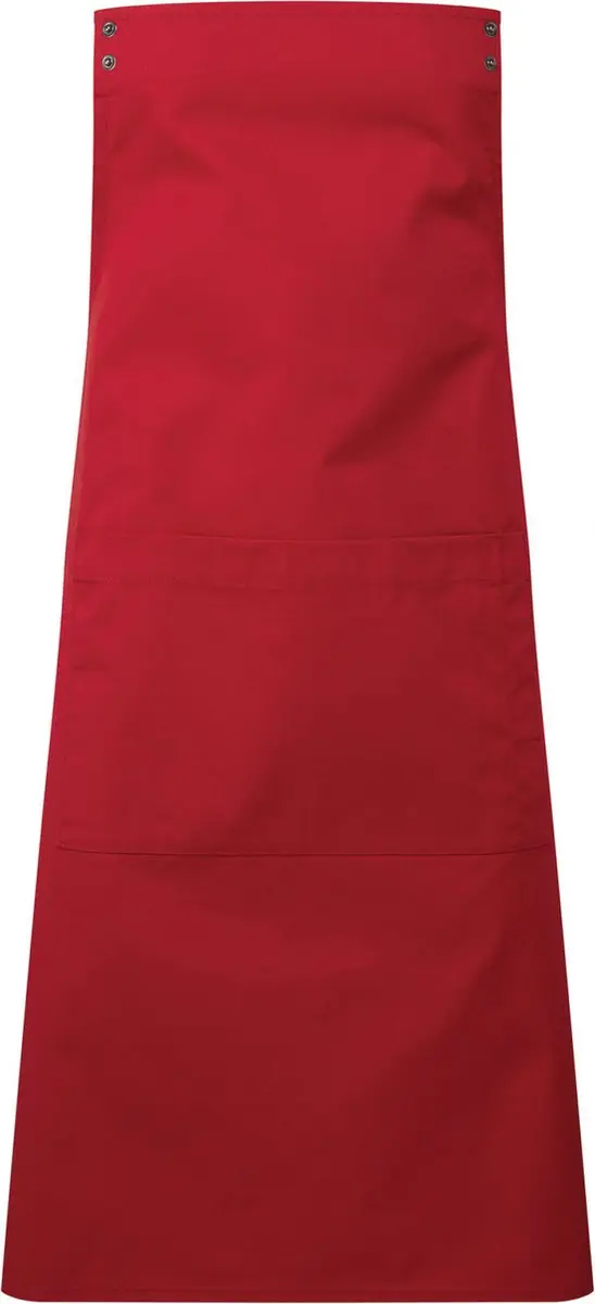 Schort/Tuniek/Werkblouse Unisex One Size Premier Red 65% , 35% Katoen