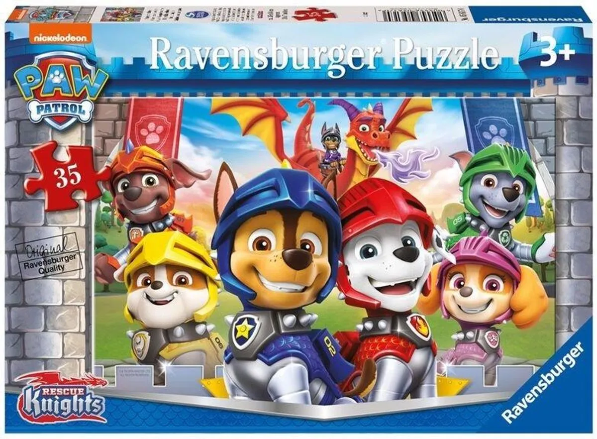 Ravensburger Paw Patrol Rycerze Puzzle 35 Stuks