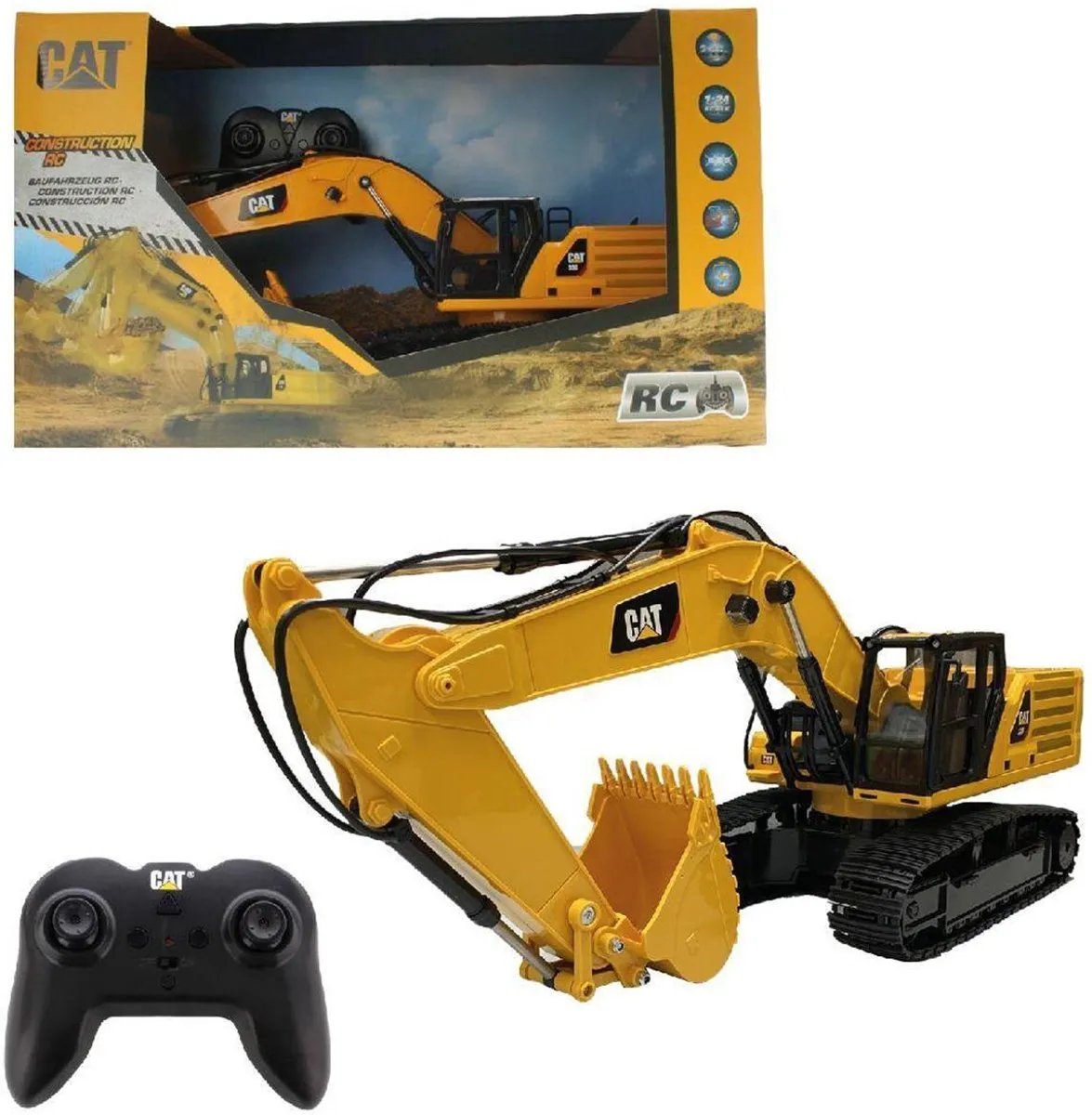 Carrera RC CAT 336 Excavator 1:24 Landbouwvoertuig - Multi