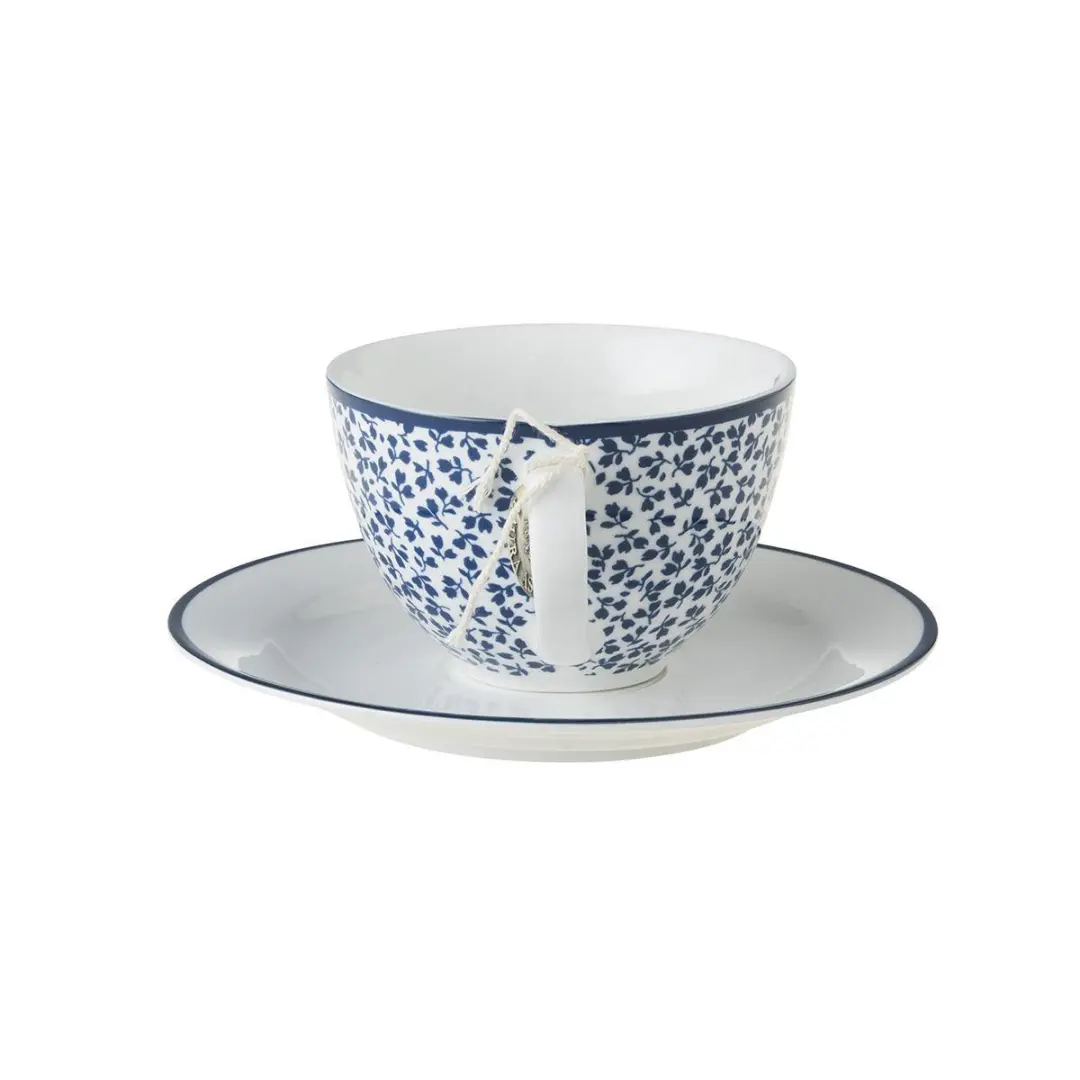 Laura Ashley Blueprint Kop & Schotel Set - Porselein - 260ml