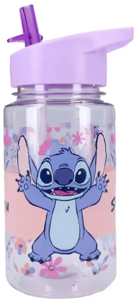 Lilo & Stitch Drinkfles Stitch 450ml - Transparant