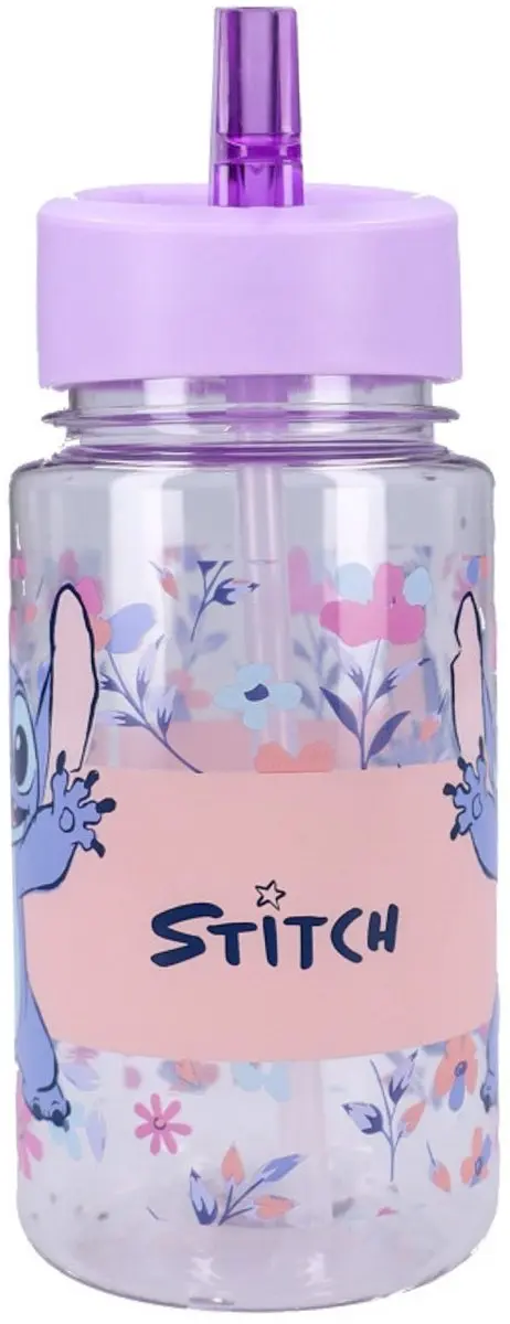 Lilo & Stitch Drinkfles Stitch 450ml - Transparant