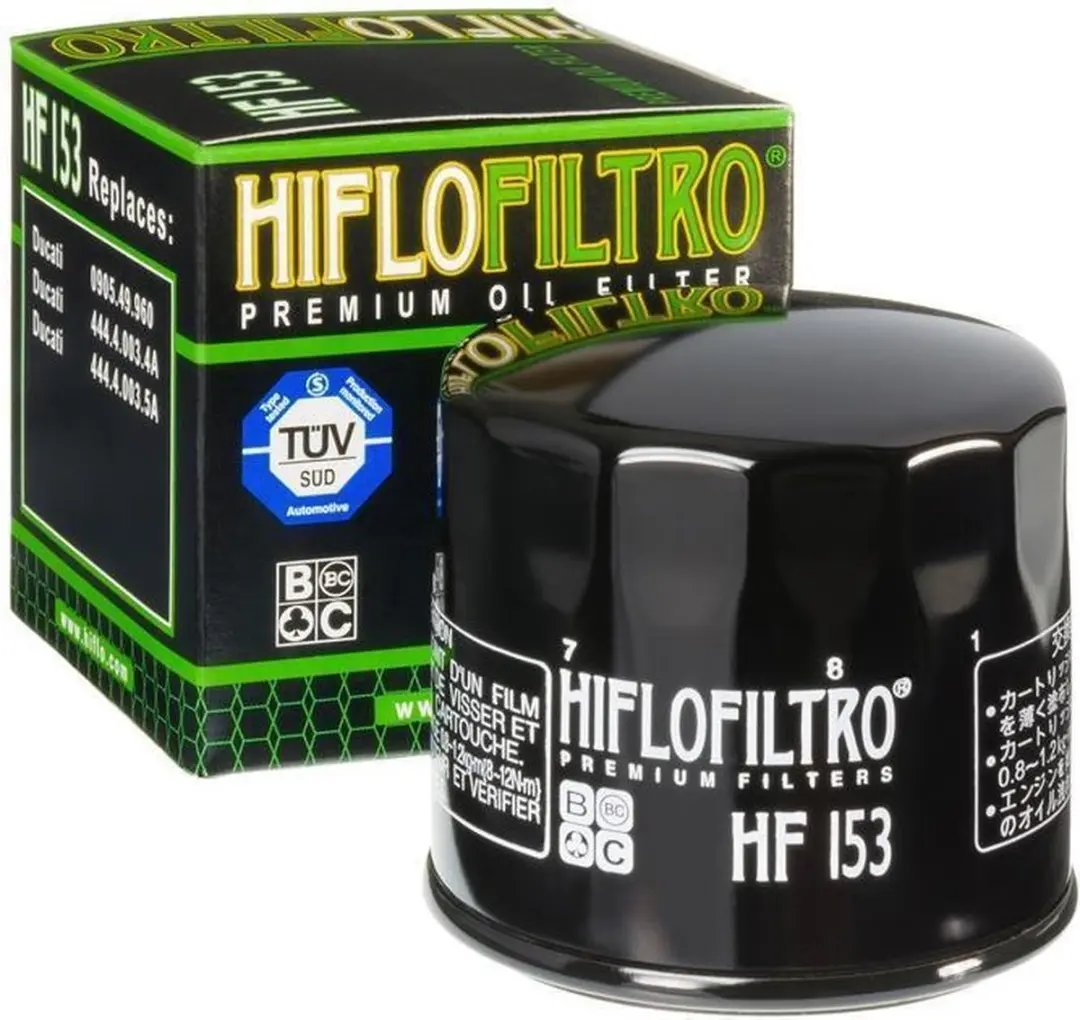 Hiflofiltro-oliefilter voor tweewielers Gilera HF153 nieuw