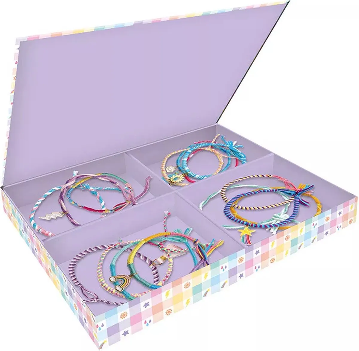 Janod Les Ateliers Bijoux Regenboog Wikkelarmbanden - 30 Stuks