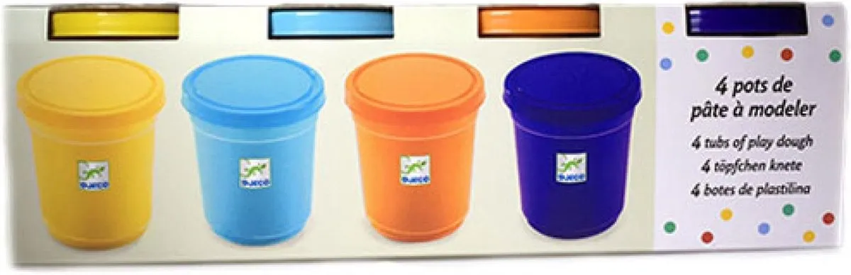 Djeco Extra Zachte Boetseerklei - 4 Kleuren - 2+ - afbeelding 6 van 6
