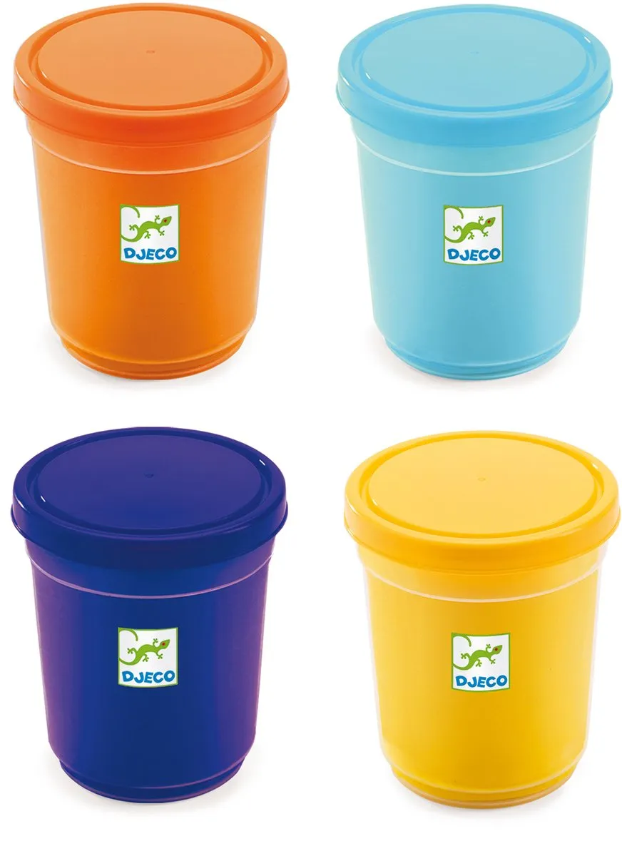 Djeco Extra Zachte Boetseerklei - 4 Kleuren - 2+
