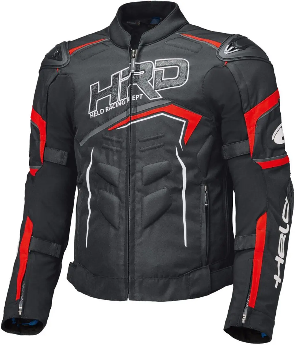 Held Safer SRX Zwart Wit Rood Textiele Motorjas