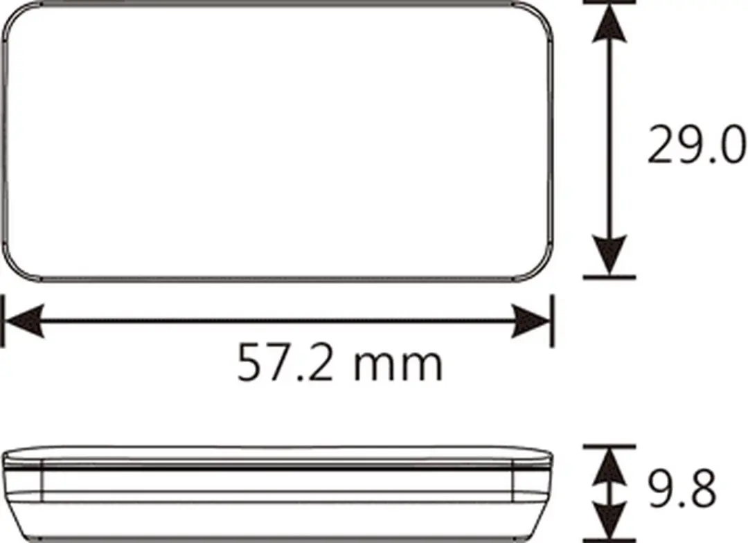 Koso Slim Line Temperatuurmeter & Voltmeter