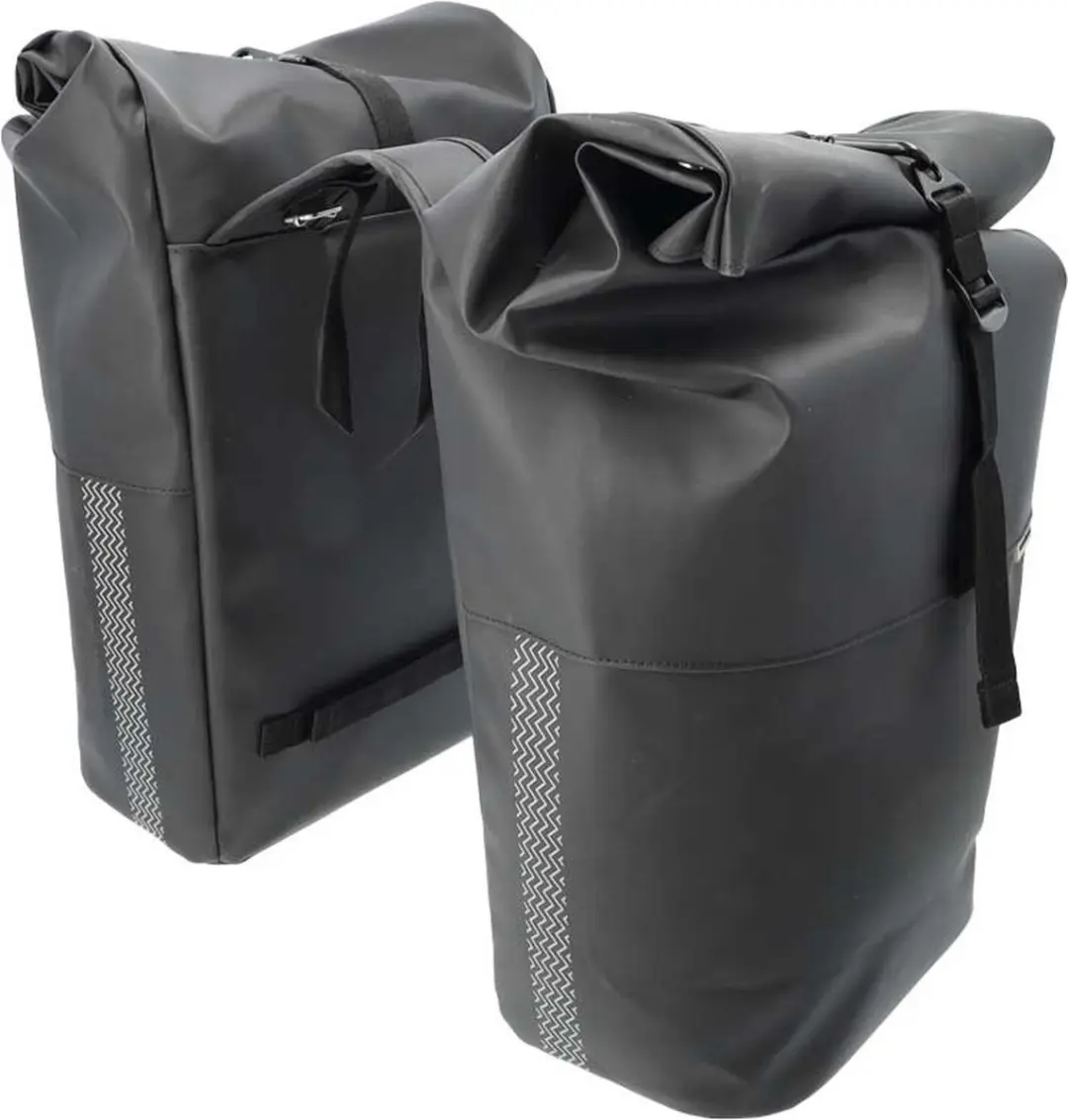 New Looxs Fietstas Dubbel Nyborg 34 Liter Zwart
