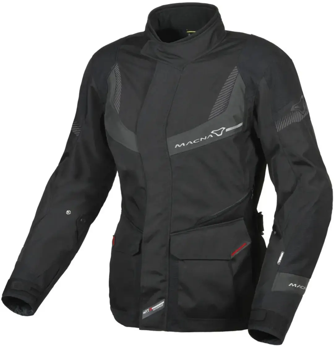 Macna Rancher Textile Waterproof Jas Dames Zwart Grijs