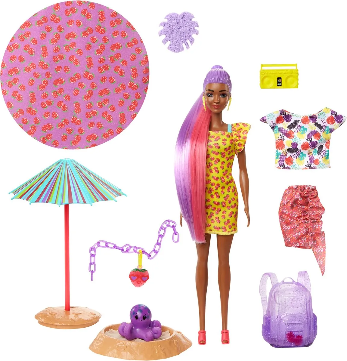 Barbie Color Reveal Ultimate Reveal Wave 3 Aardbei - Rood