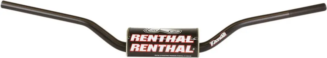 Guidon sans barre pour moto cross Ø28mm L802mm Renthal Fatbar 609 RC High noir