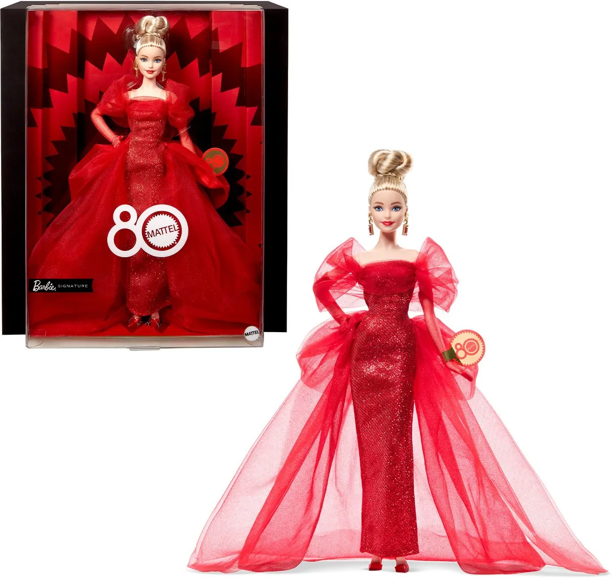 Barbie Blond Pop 80e Verjaardag JBJ17