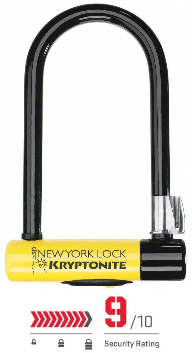 Kryptonite New York Lock STD ART-4 Beugelslot - 26cm - Geel