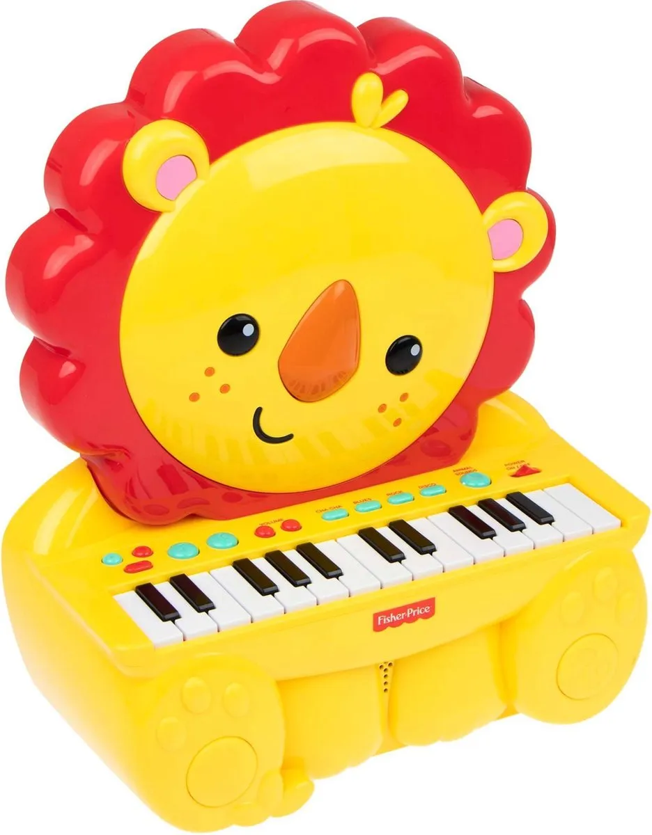 Fisher-Price Piano Leeuw - 3x 1,5V-batterijen - Multi Colour