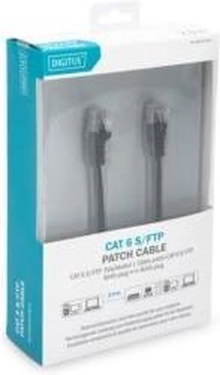 Digitus CAT 6 S-FTP Patchkabel DB-160144-020-S - 2m - Zwart - afbeelding 4 van 6