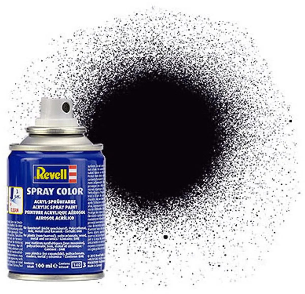 Revell Acryl Spray Zwart 100ml