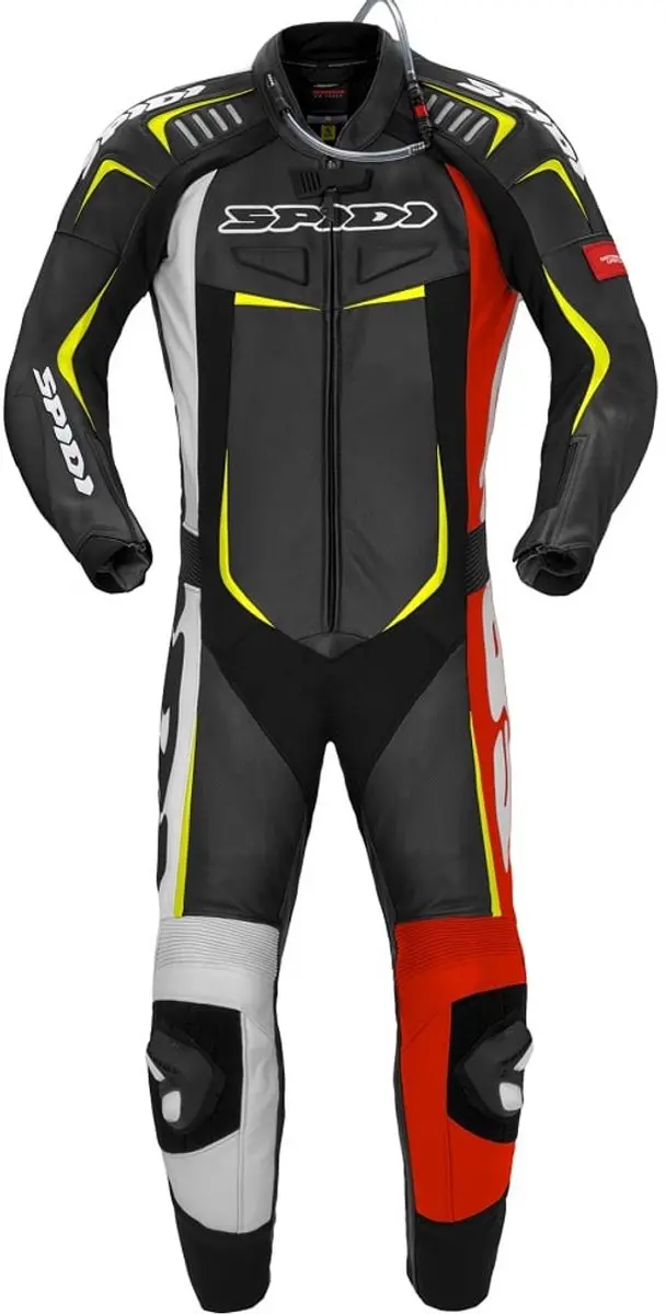 Spidi Track Wind Pro 1-Delig Pak Rood Geel Fluo