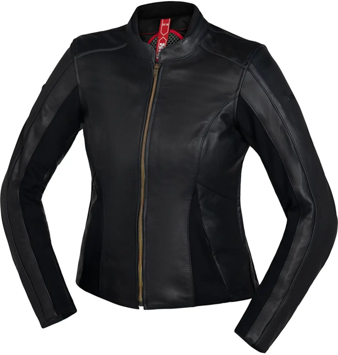 IXS Aberdeen Dames Zwart Leren Motorjas