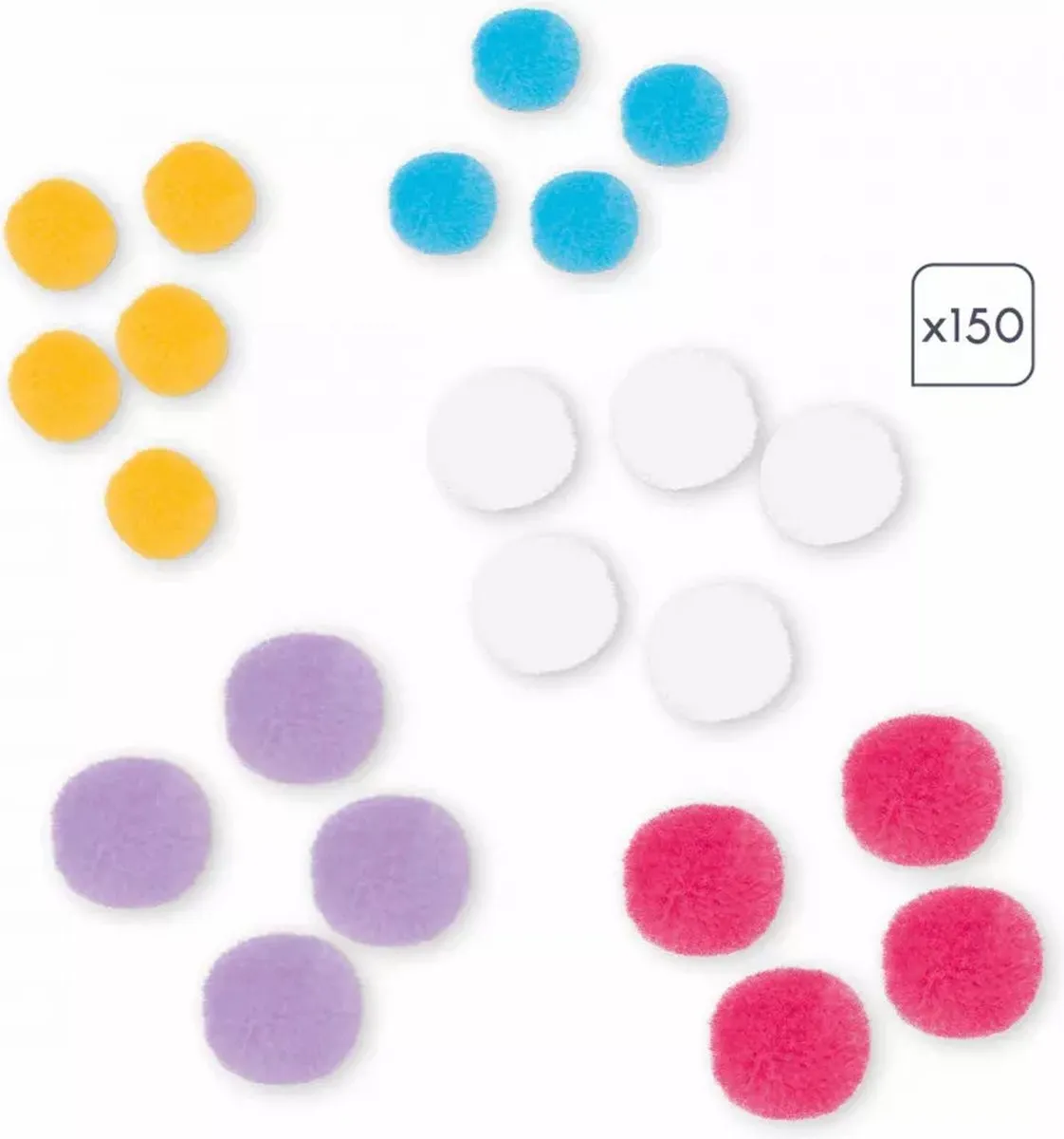 Janod My Arts & Crafts Knutselset - 150 Pompons - Multikleur