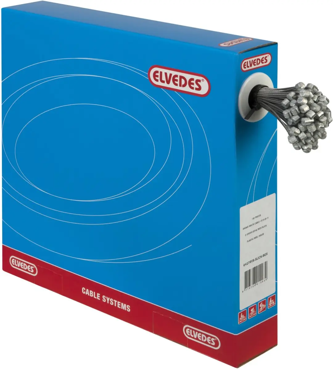 Elvedes Rem Binnenkabels 2250mm RVS Slick Ø1,5mm