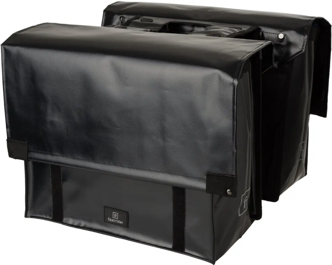 Fastrider Cargo Tarpaulin Dubbele Fietstas Zwart