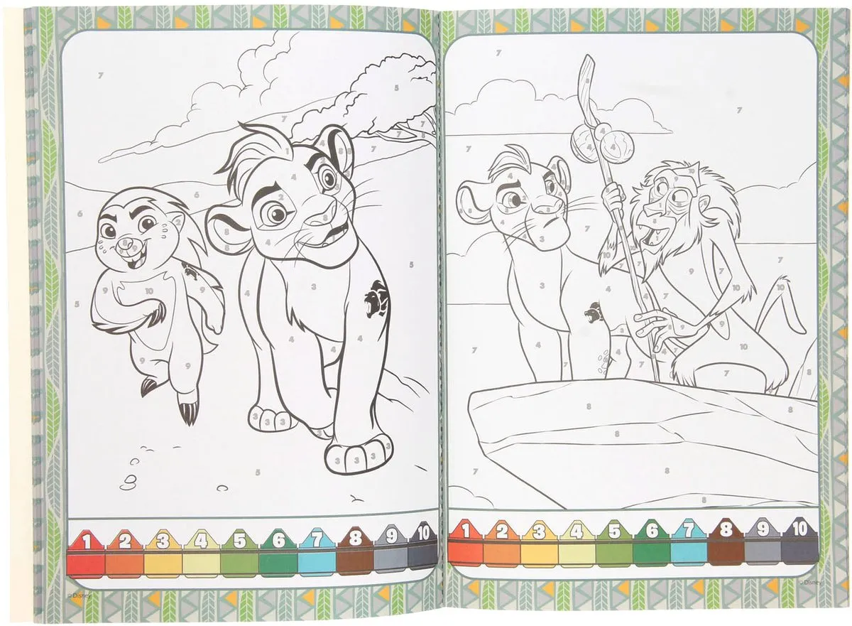 Disney Lion King Kleurboek 32 Pagina's - 12 Kleurpotloden