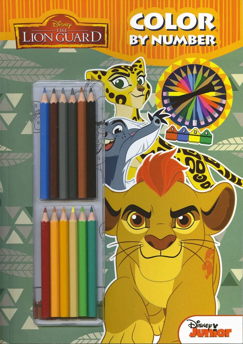 Disney Lion King Kleurboek 32 Pagina's - 12 Kleurpotloden