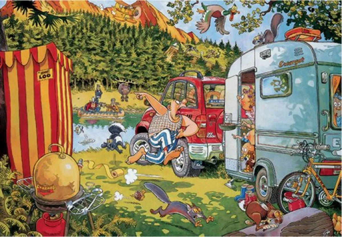Jumbo Wasgij Original 7 Bear Necessities Legpuzzel 1000 Stuks - Multicolor
