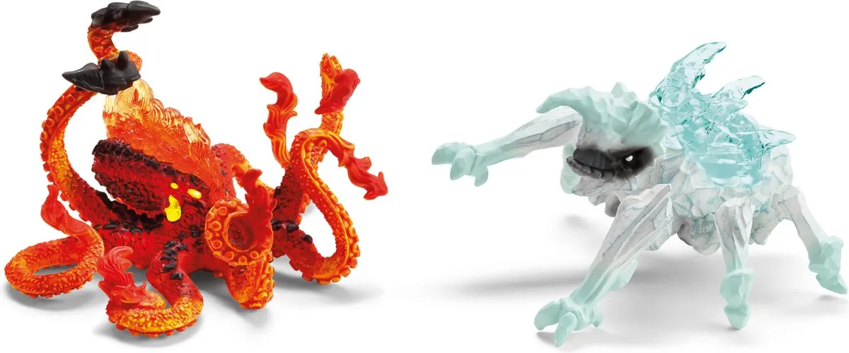 Schleich Eldrador Creatures IJskever vs Vuur Octopus 70826 - IJs Kever & Vuur Octopus