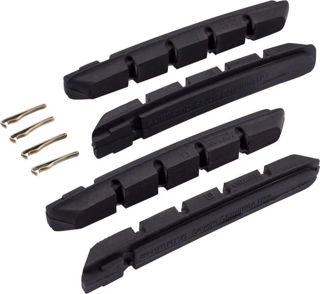 Shimano Remblokrubbers M70R2 Velgrem - 4 Stuks Zwart