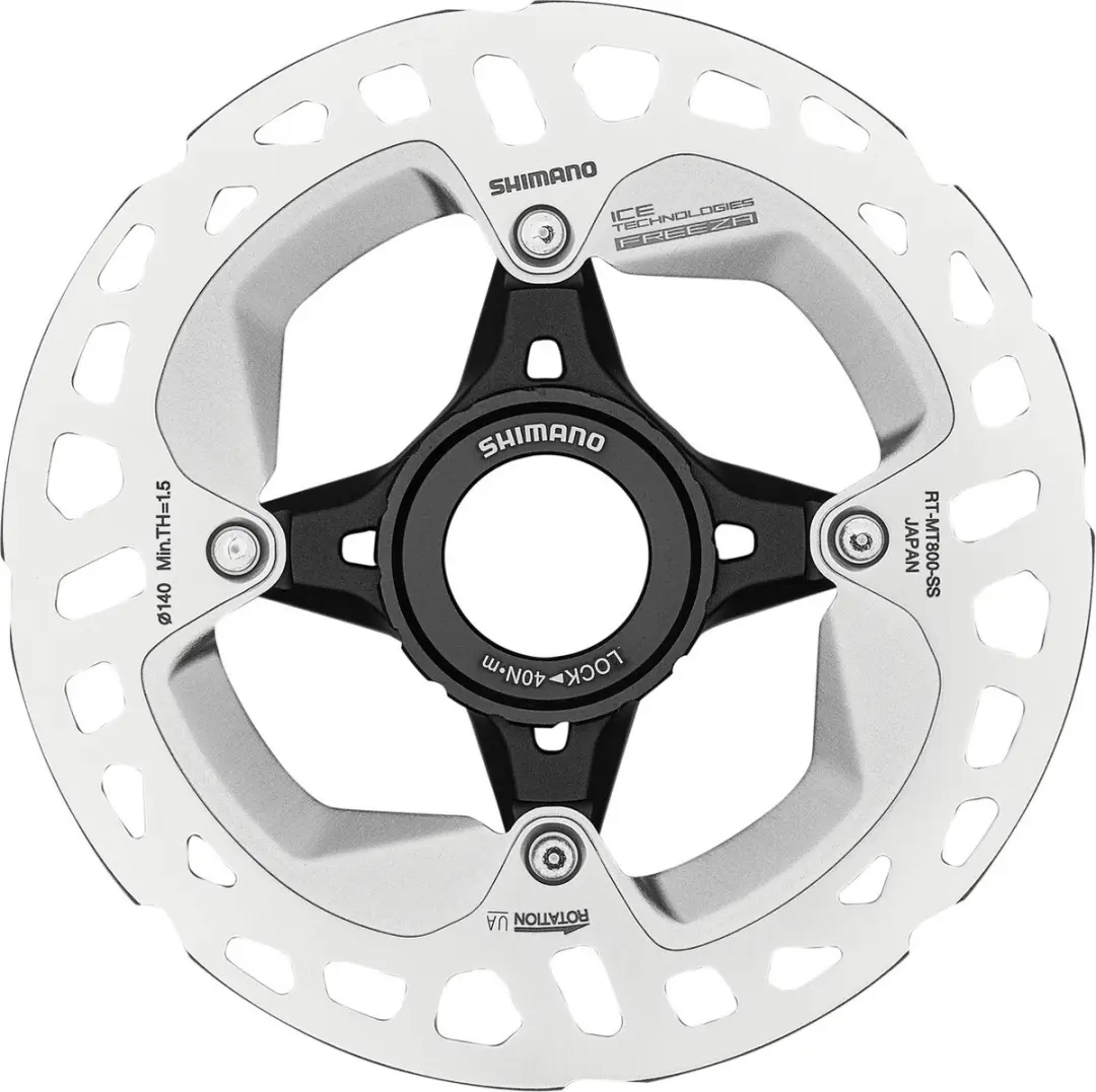 Shimano RT-MT800 Remschijf 140mm - Center-Lock - Zilver - afbeelding 6 van 6