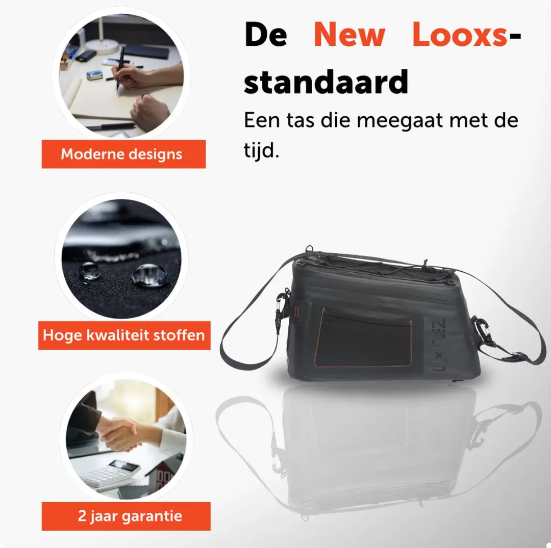 New Looxs Varo Trunkbag Fietstas 15L - Zwart