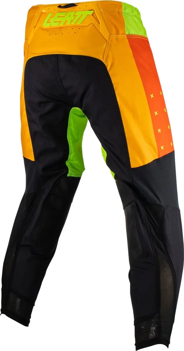 Leatt Moto 4.5 Lite Motocrossbroek M - Zwart/Groen/Oranje - afbeelding 2 van 2